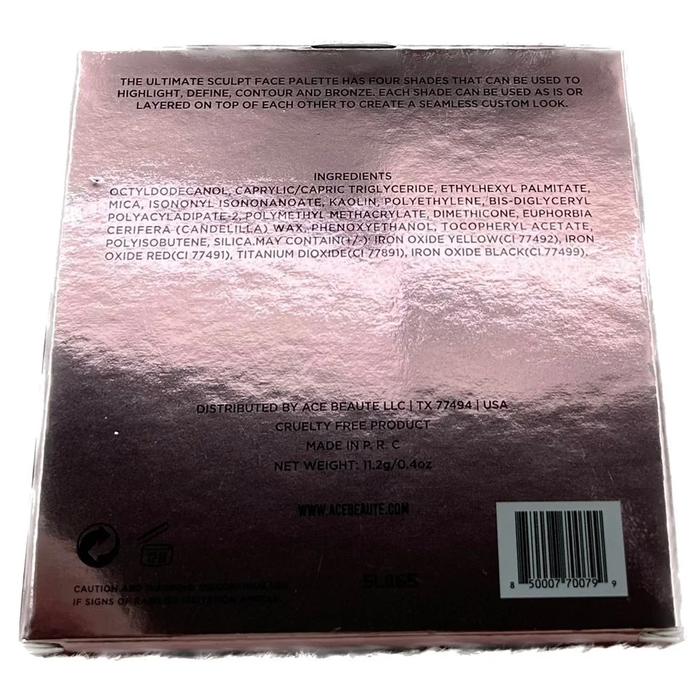ACE BEAUTE’ Ultimate Sculpt Face Palette. (NIB)